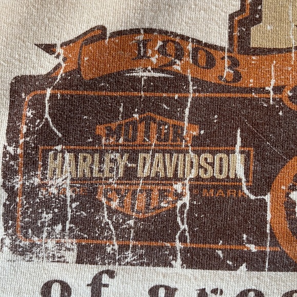 '08 HARLEY DAVIDSON Size XXL 2-side 105 Years of Great Motorcycles STURGIS Rally - Picture 10 of 14